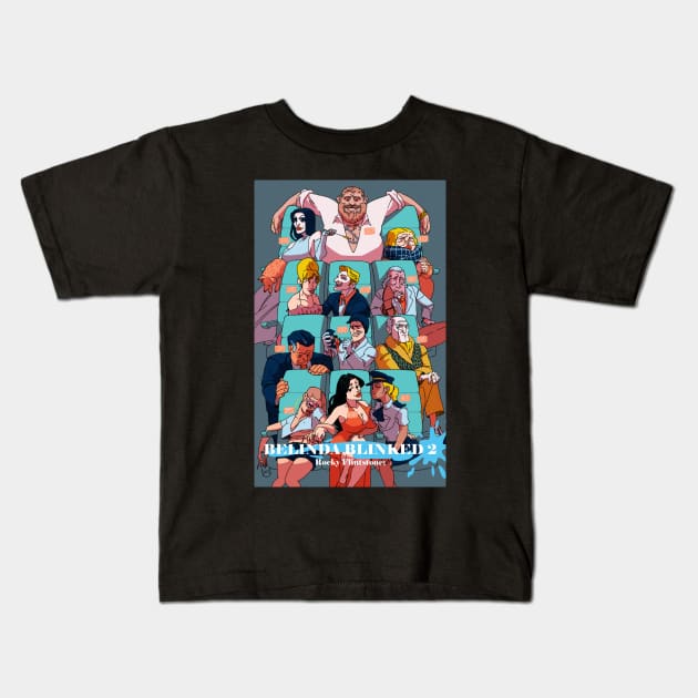 Rocky Flintstone's Belinda Blinked 2 Book Cover Poster; Kids T-Shirt by FlintstoneRocky